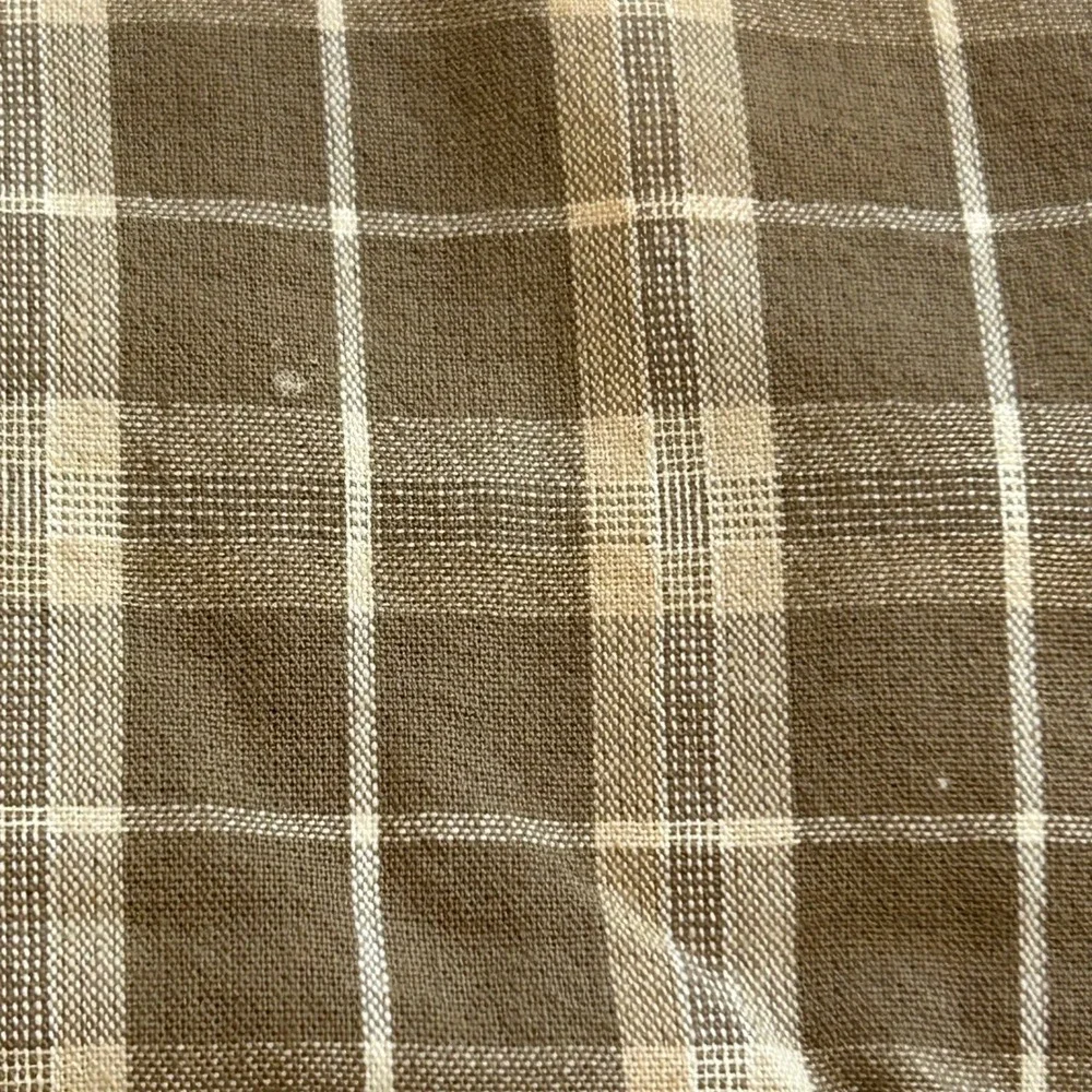 Covington‎ Mens Brown Plaid Cotton Shorts Size 38 Flat Front Casual Summer Tan